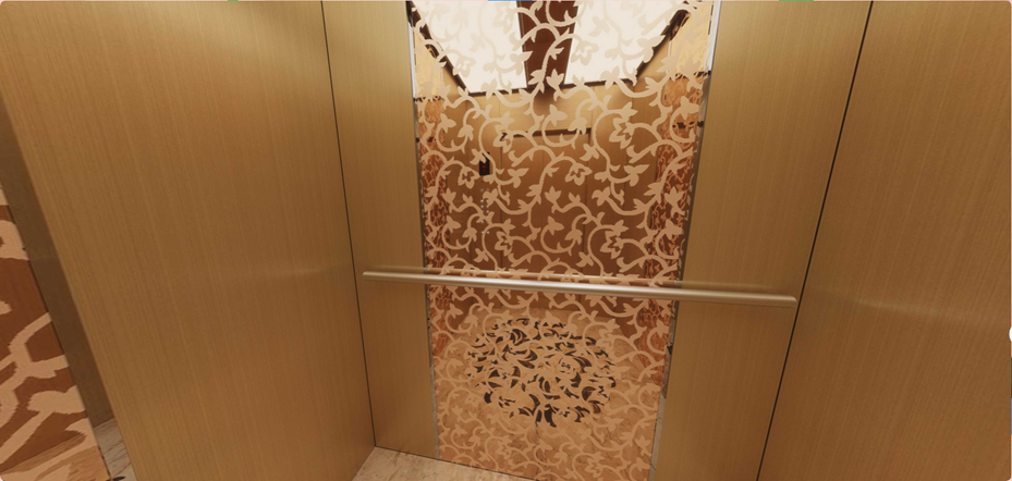 SC-J023 Design della cabina dell'ascensore con opzioni di ascensore personalizzate